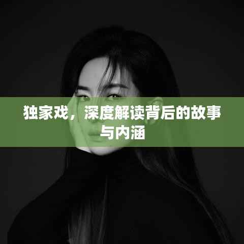 独家戏，深度解读背后的故事与内涵